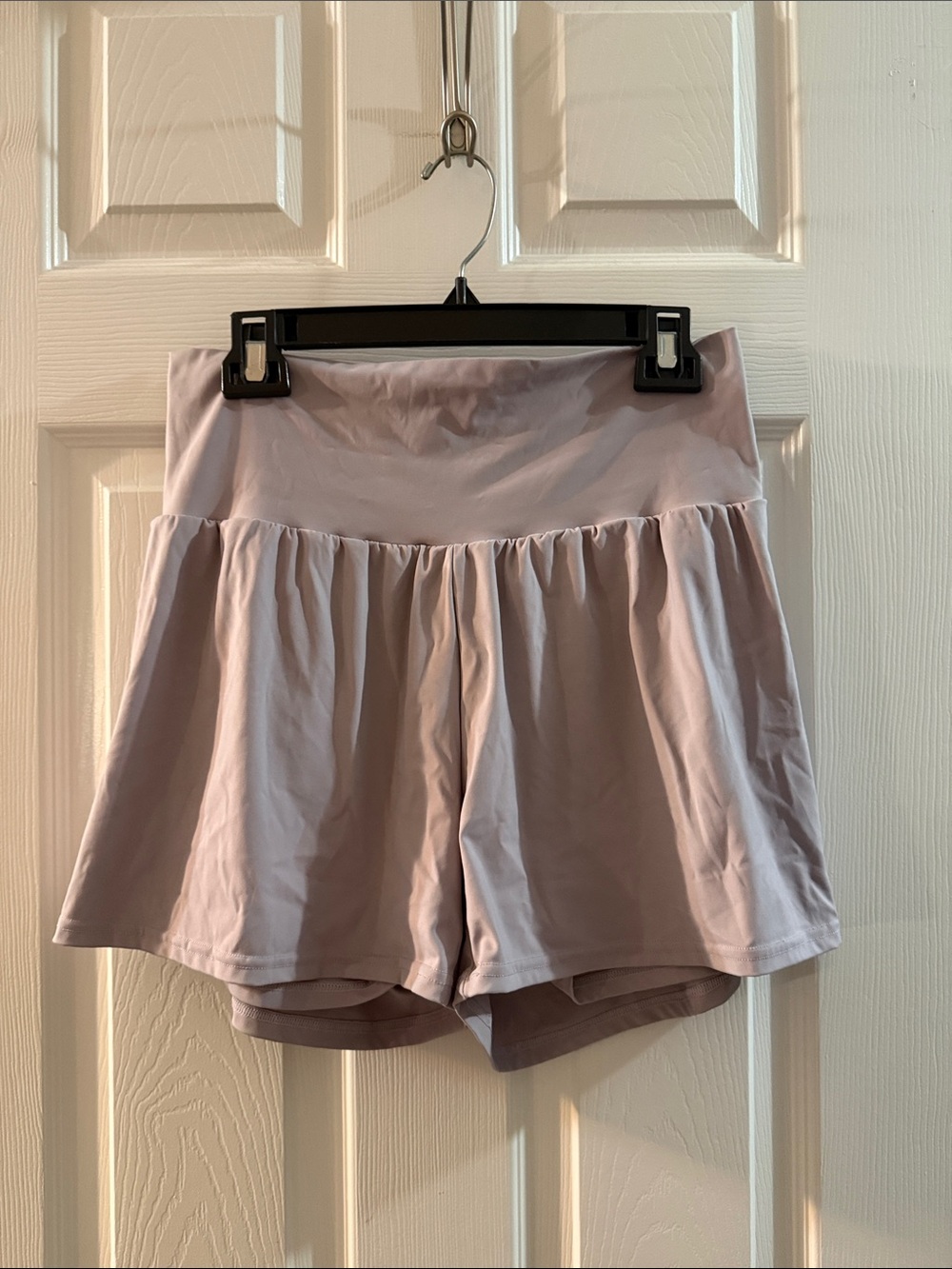 Women's High-Waist Lavender Active Shorts